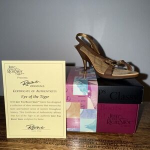 Raine Just The Right Shoe Eye of the Tiger Shoe Figurine Vintage 2002 No 25186